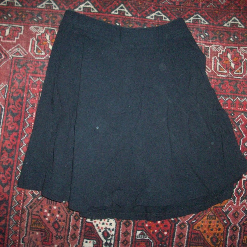 AEROPOSTALE Black Fit and flare skirt Stretch Teen women mini skirt XS swing